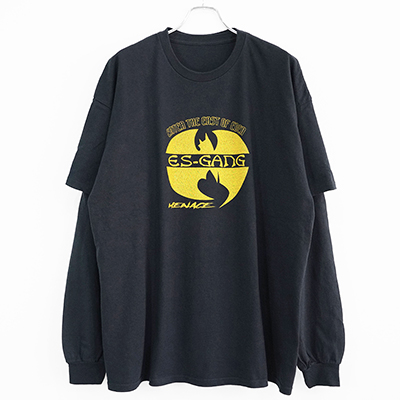 ESSAY [ LAYERED OVERSIZE LONG T-SHIRT (TS-2) ] ES GANG