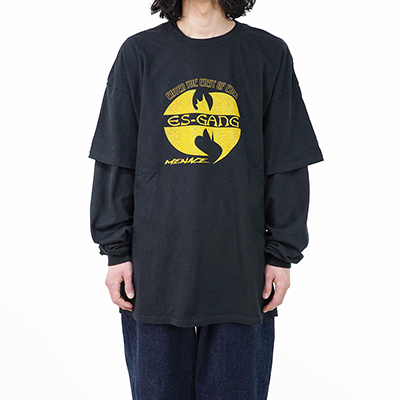 ESSAY [ LAYERED OVERSIZE LONG T-SHIRT (TS-2) ] ES GANG