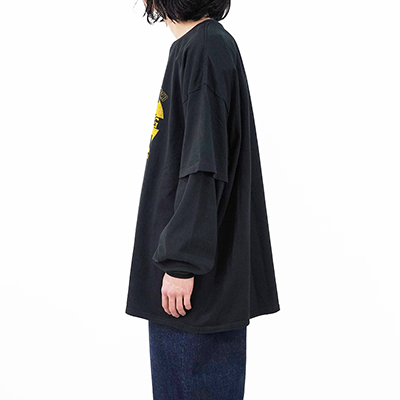 ESSAY [ LAYERED OVERSIZE LONG T-SHIRT (TS-2) ] ES GANG