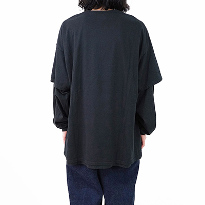 ESSAY [ LAYERED OVERSIZE LONG T-SHIRT (TS-2) ] ES GANG