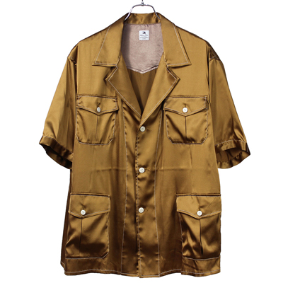 Sasquatchfabrix. [ SILK SAFARI SHIRT ] GOLD