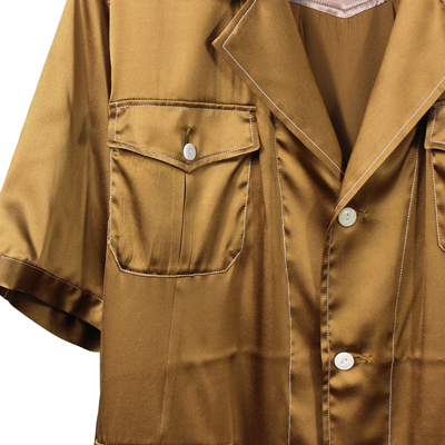 Sasquatchfabrix. [ SILK SAFARI SHIRT ] GOLD