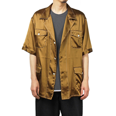 Sasquatchfabrix. [ SILK SAFARI SHIRT ] GOLD