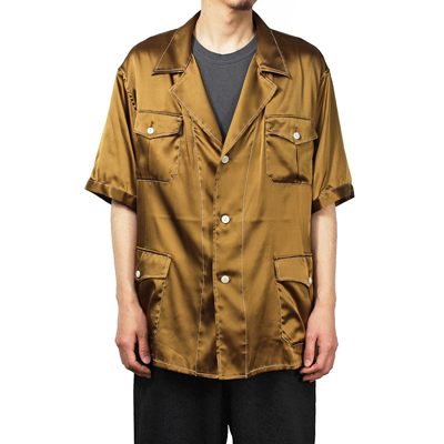 Sasquatchfabrix. [ SILK SAFARI SHIRT ] GOLD