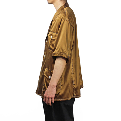 Sasquatchfabrix. [ SILK SAFARI SHIRT ] GOLD