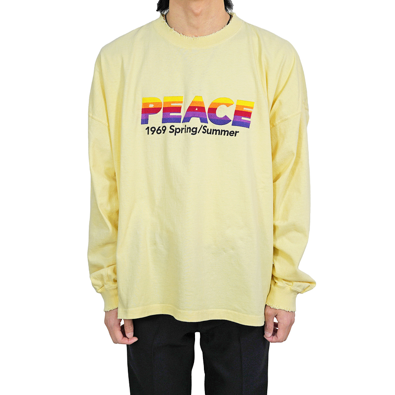 DAIRIKU/"PEACE" Vintage Long Sleeve Tee