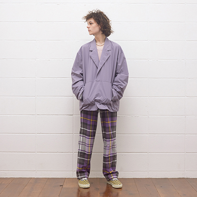 UNUSED [ UW1040 (Check pants) ] PURPLE×YELLOW