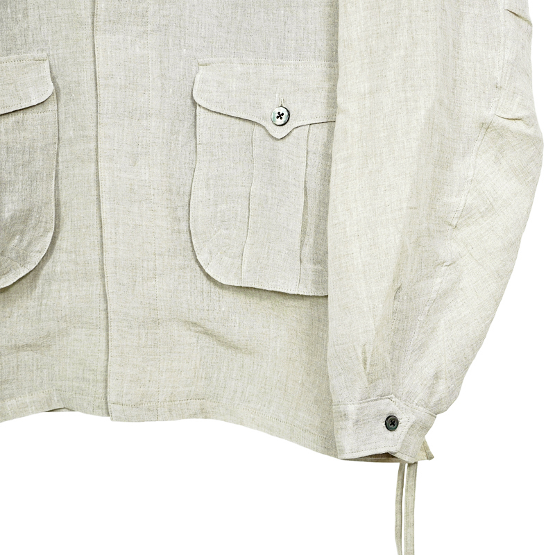 SUGARHILL [ Silk Linen Stripe Fatigue Shirt ] OFF WHITE | ロイド 