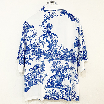 UNUSED [ US2418 (4 continents print short sleeve shirt) ]