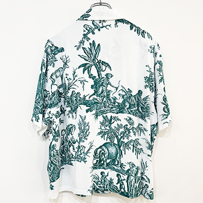 UNUSED [ US2418 (4 continents print short sleeve shirt) ]