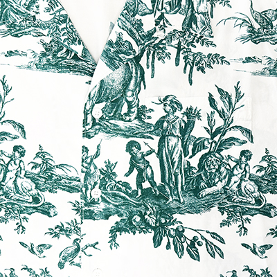 UNUSED [ US2418 (4 continents print short sleeve shirt) ]
