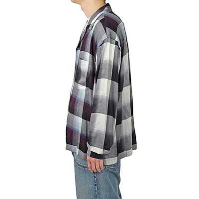 UNUSED [ US2146 (Ombre check open collar shirt) ] MIX