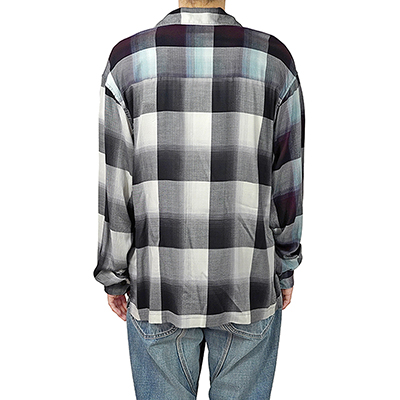 UNUSED [ US2146 (Ombre check open collar shirt) ] MIX