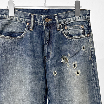 SUGARHILL [ FADED MODERN REGULAR TROUSERS ] FADED INDIGO