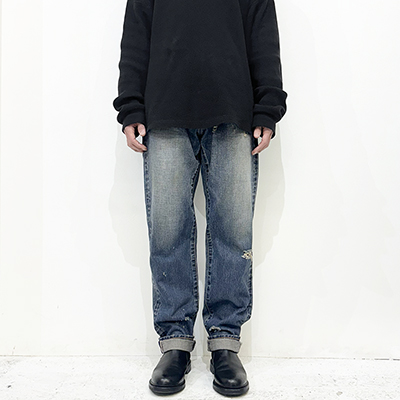 SUGARHILL [ FADED MODERN REGULAR TROUSERS ] FADED INDIGO