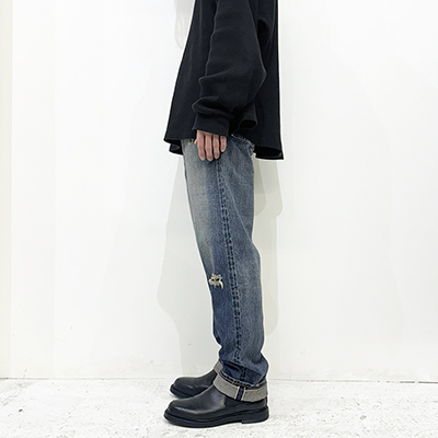 SUGARHILL [ FADED MODERN REGULAR TROUSERS ] FADED INDIGO
