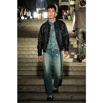 SUGARHILL [ FADED MODERN REGULAR TROUSERS ] FADED INDIGO