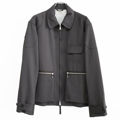 MATSUFUJI [ Wool Cargo Pocket Work Jacket ] CHARCOAL