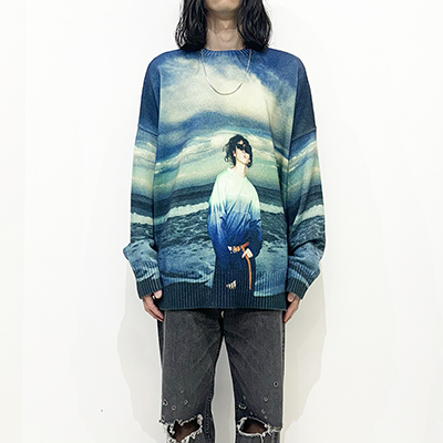 DAIRIKU [ "18SS" Photo Pullover Knit ] Night