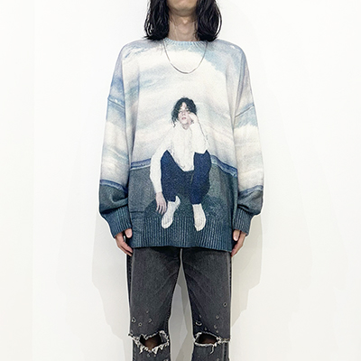 DAIRIKU [ "18SS" Photo Pullover Knit ] Morning