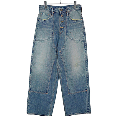 SUGARHILL [ FADED DOUBLE KNEE DENIM PANTS PRODUCTED BY UNUSED ]