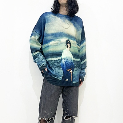 DAIRIKU [ "18SS" Photo Pullover Knit ] Night