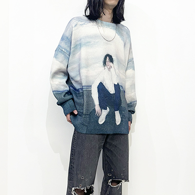 DAIRIKU [ "18SS" Photo Pullover Knit ] Morning