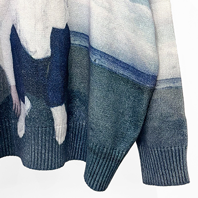 DAIRIKU [ "18SS" Photo Pullover Knit ] Morning