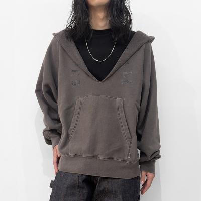 SUGARHILL [ RIPPED HOODIE ] DARK PURPLE