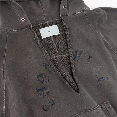 SUGARHILL [ RIPPED HOODIE ] DARK PURPLE