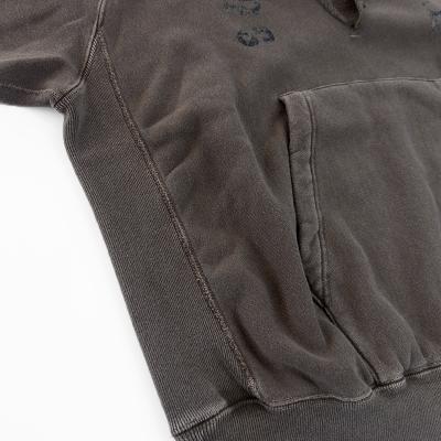 SUGARHILL [ RIPPED HOODIE ] DARK PURPLE