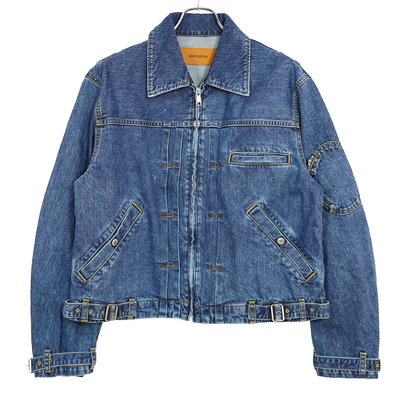 MATSUFUJI [ Stone Bio Wash Denim Jacket ] BLUE