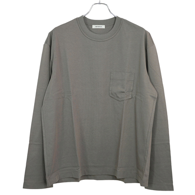 MATSUFUJI [ Long Sleeve Pocket T-shirt ] CHARCOAL