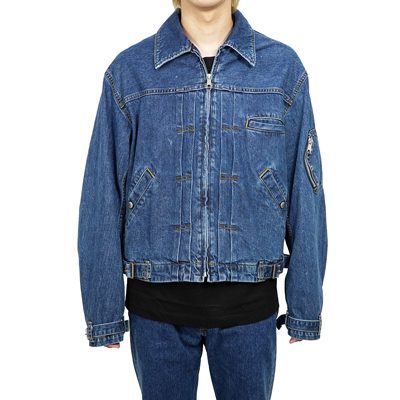 MATSUFUJI [ Stone Bio Wash Denim Jacket ] BLUE