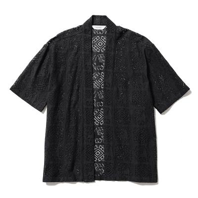 Sasquatchfabrix. [ JAH LION LACE HAORI ] BLACK