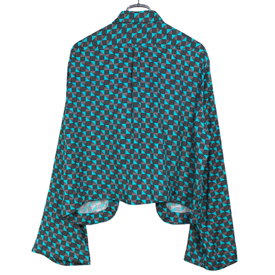 Sasquatchfabrix. [ 50's BOLERO SHIRT ] BLACK×GREEN | ロイド・エフ