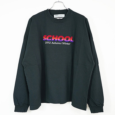 DAIRIKU [ "SCHOOL" Embroidery Vintage Tee ]