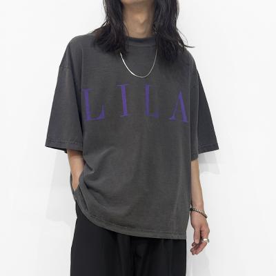ESSAY [ PIGMENT DROPSHOULDER T-SHIRT (MTS-1) ] LILA