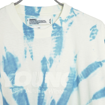 DAIRIKU [ "YOUNG" Tie-dye Tee ] Youth Blue