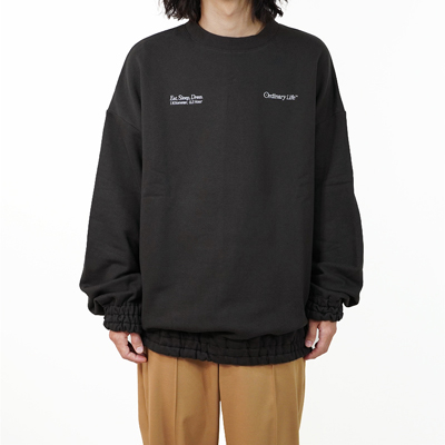 SHINYAKOZUKA [ ORDINARY SWEATSHIRT ] OFF BLACK