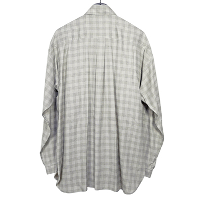 MATSUFUJI [ Flannel Check Utility Oversize Shirt ] BEIGE