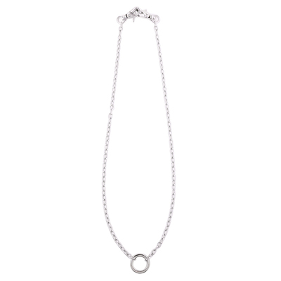 JOHN LAWRENCE SULLIVAN [ RING TOP LONG CHAIN NECKLACE ] SILVER