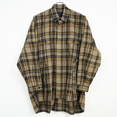 ESSAY [ DRAPE SHIRT (SH-1) ] BEIGE CHECK