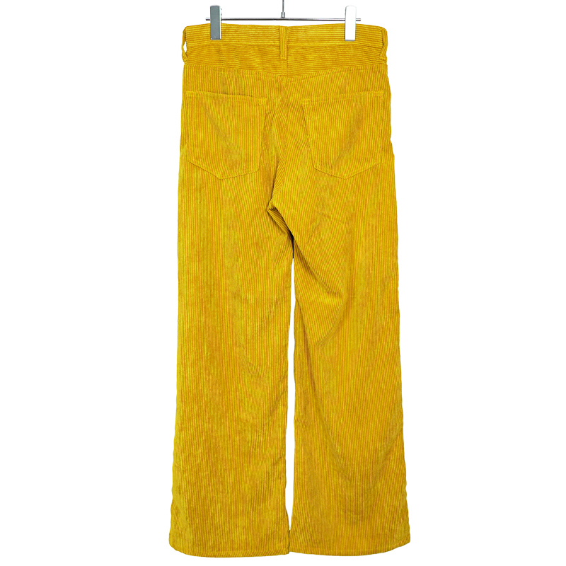Sasquatchfabrix. [ 70-21 CORDUROY FLARE 5 POCKET PANTS ] MUSTARD