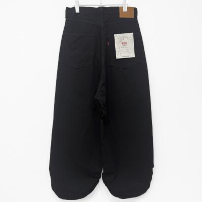 refomed [ FRESH MAN DENIM WIDE PANTS by EDWIN "OW" ] BLACK