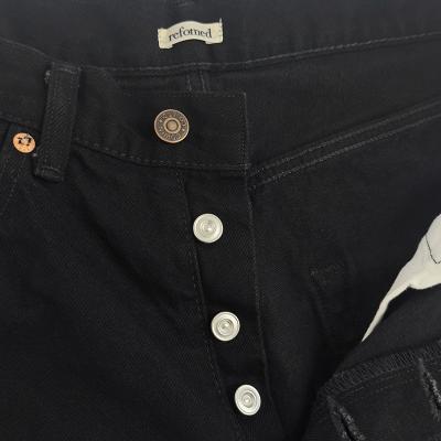refomed [ FRESH MAN DENIM WIDE PANTS by EDWIN "OW" ] BLACK