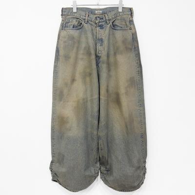 refomed [ FRESH MAN DENIM WIDE PANTS by EDWIN "USED" ] INDIGO