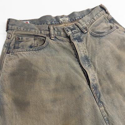 refomed [ FRESH MAN DENIM WIDE PANTS by EDWIN "USED" ] INDIGO
