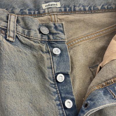 refomed [ FRESH MAN DENIM WIDE PANTS by EDWIN "USED" ] INDIGO
