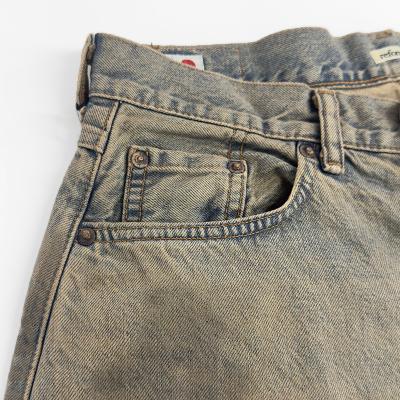 refomed [ FRESH MAN DENIM WIDE PANTS by EDWIN "USED" ] INDIGO